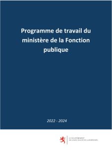 Programme de travail du ministère de la Fonction publique 2022-2024