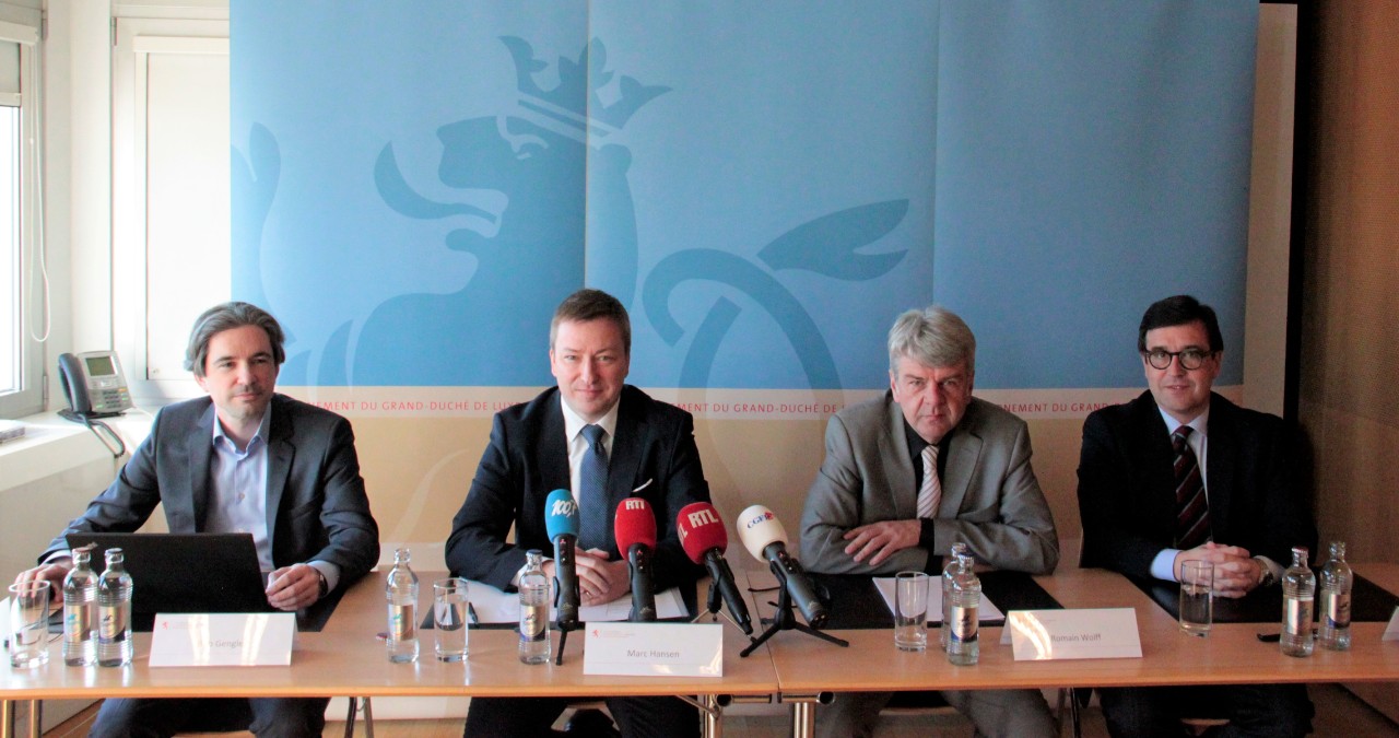 Bob Gengler, Marc Hansen, Romain Wolff et Steve Heiliger