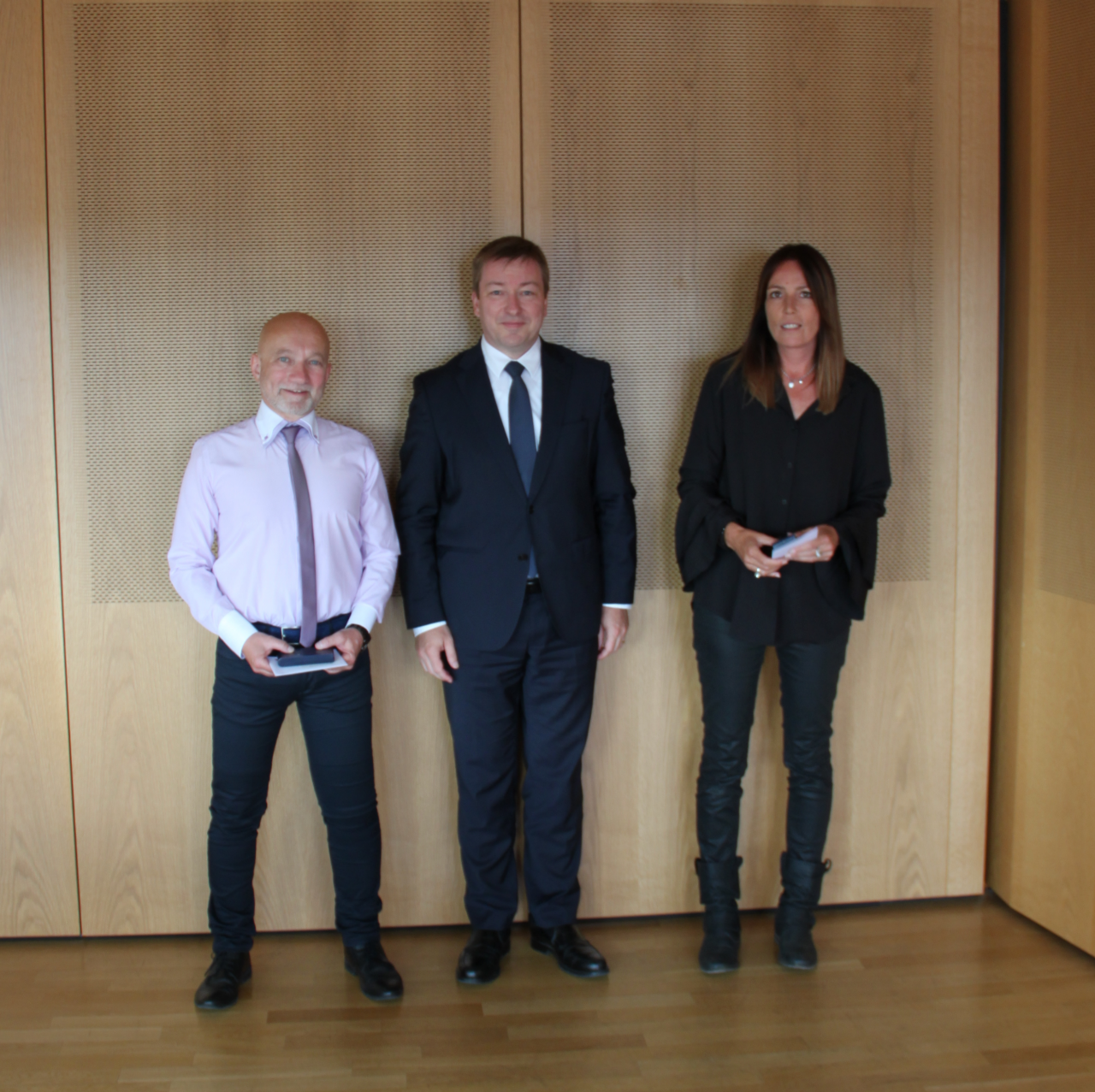 Marc Hansen et les collaborateurs du MFP